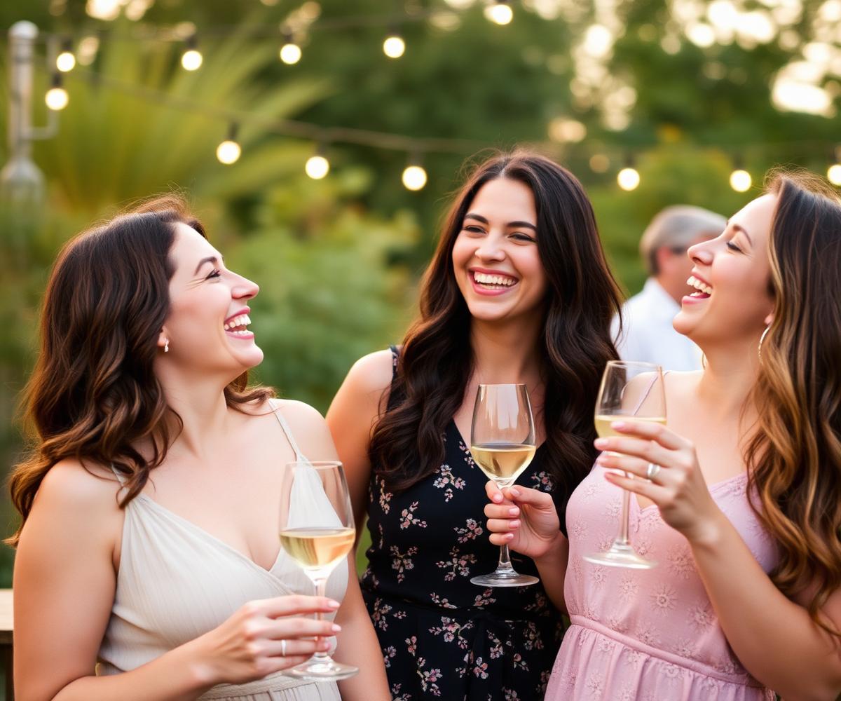 Women laughing together at a gathering